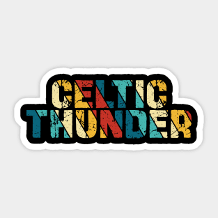 Retro Color - Celtic Thunder Sticker